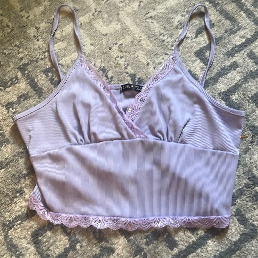 Purple crop top